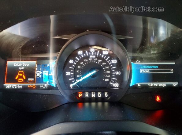 2FMPK4K96NBA41942 2022 FORD EDGE Red Widok zestawu wskaźników