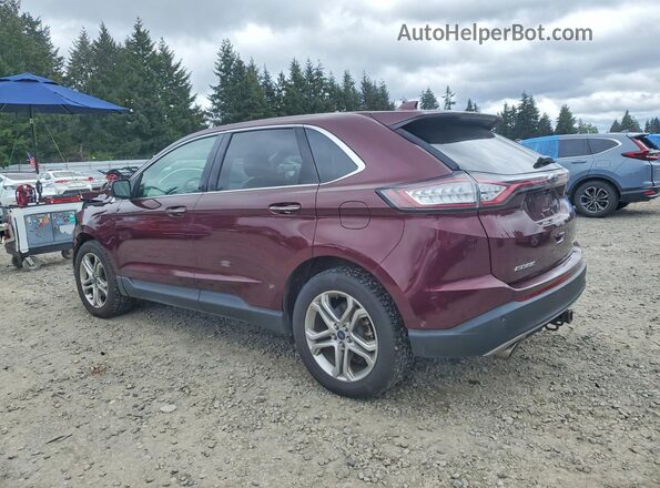 2FMPK4K97HBC12413 2017 FORD EDGE Maroon Tył lewy