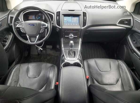 2FMPK4K97HBC12413 2017 FORD EDGE Maroon Widok deski rozdzielczej