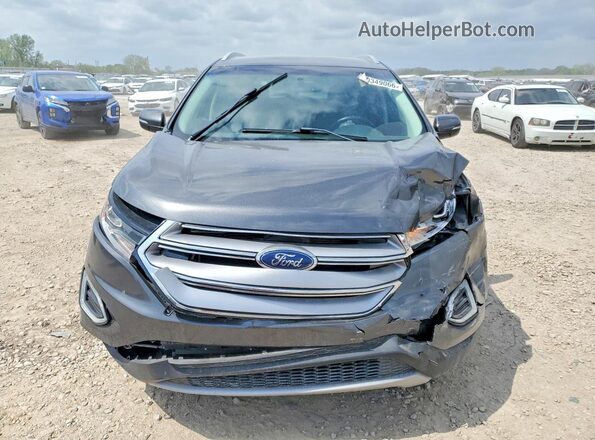 2FMPK4K97JBB86160 2018 FORD EDGE Черный Вид спереди