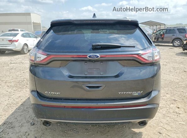 2FMPK4K97JBB86160 2018 FORD EDGE Черный Вид сзади
