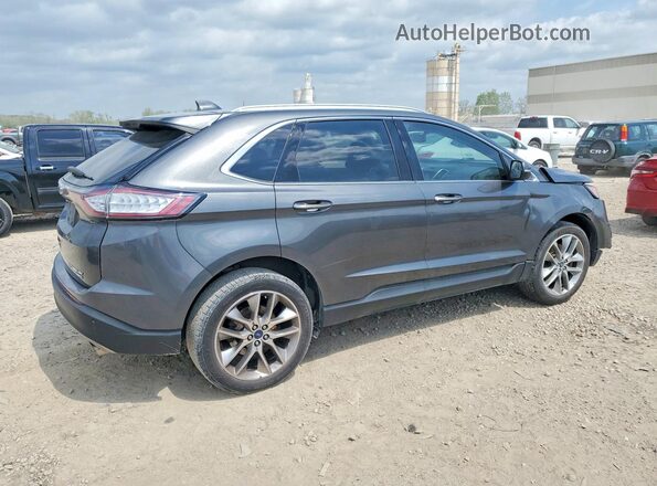 2FMPK4K97JBB86160 2018 FORD EDGE Черный Задняя правая четверть