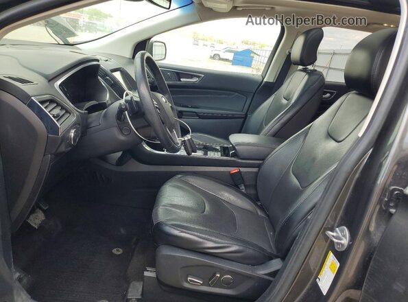 2FMPK4K97KBB86192 2019 FORD EDGE Серый Вид салона спереди
