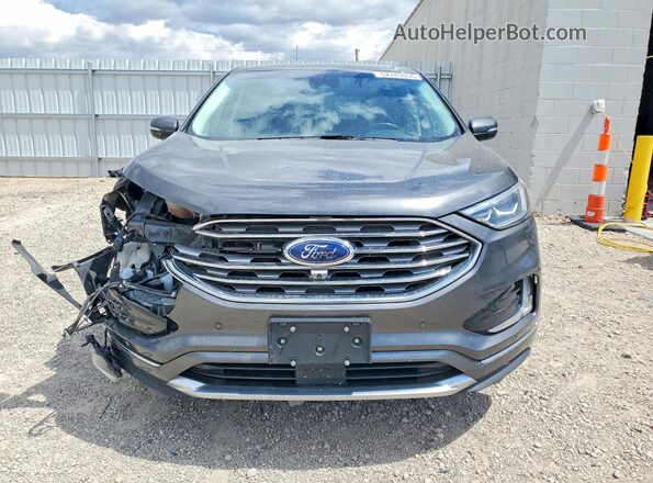 2FMPK4K97KBB86192 2019 FORD EDGE Серый Вид спереди