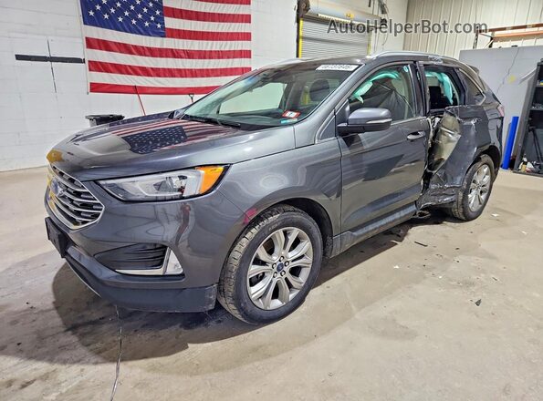 2FMPK4K97KBC64311 2019 FORD EDGE Gray Przód lewy