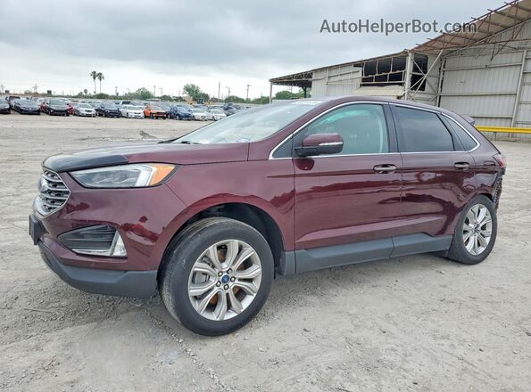 2FMPK4K97NBA68339 2022 FORD EDGE Фиолетовый Передняя левая четверть