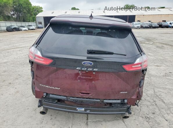 2FMPK4K97NBA68339 2022 FORD EDGE Фиолетовый Вид сзади