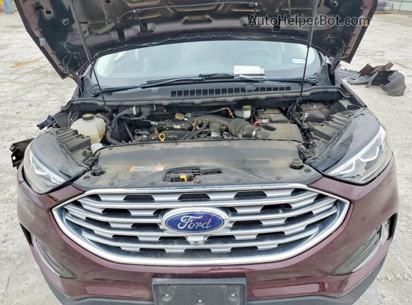 2FMPK4K97NBA68339 2022 FORD EDGE Фиолетовый Вид задней части салона