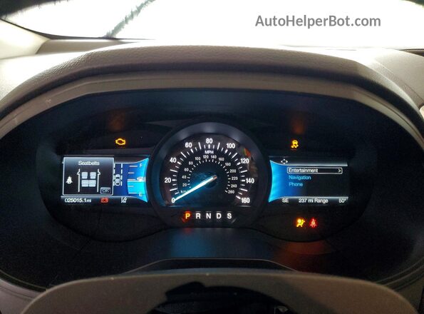 2FMPK4K97RBA34942 2024 FORD EDGE Blue Widok zestawu wskaźników