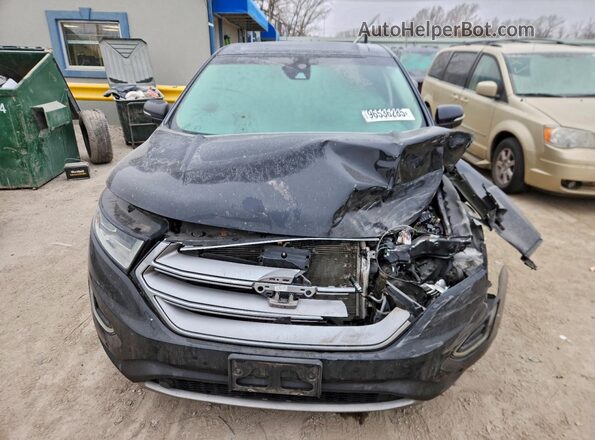 2FMPK4K98GBB85351 2016 FORD EDGE Черный Вид спереди