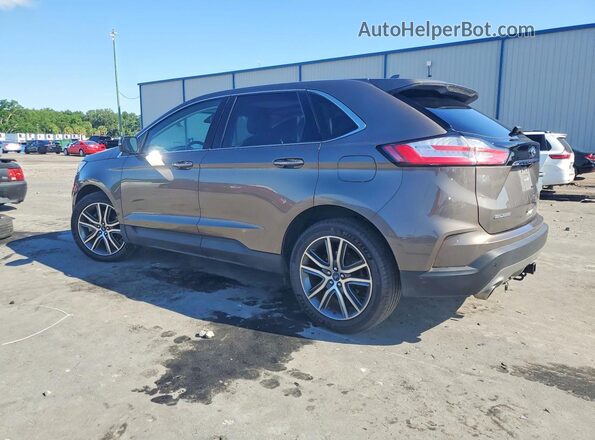 2FMPK4K98KBB67232 2019 FORD EDGE Brown Tył lewy