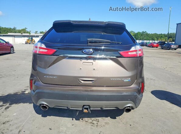 2FMPK4K98KBB67232 2019 FORD EDGE Brown Widok z tyłu