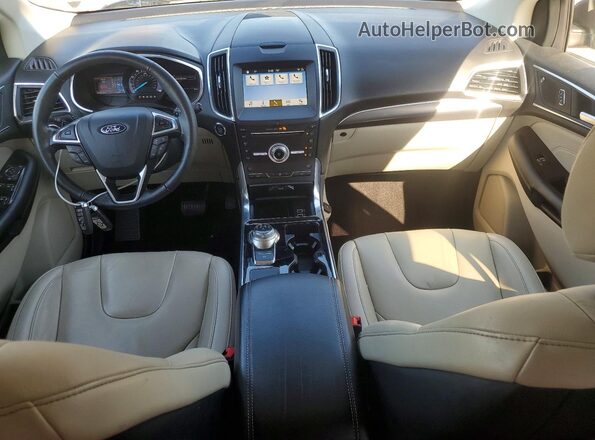 2FMPK4K98KBB67232 2019 FORD EDGE Brown Widok deski rozdzielczej