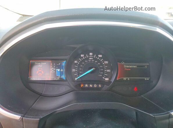 2FMPK4K98KBB67232 2019 FORD EDGE Brown Widok zestawu wskaźników