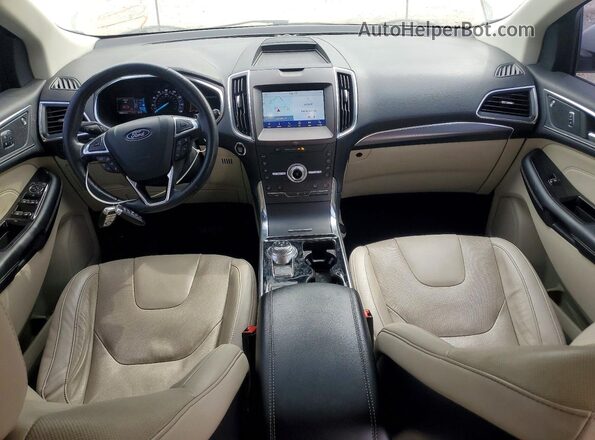 2FMPK4K98LBA41177 2020 FORD EDGE Белый Вид панели приборов