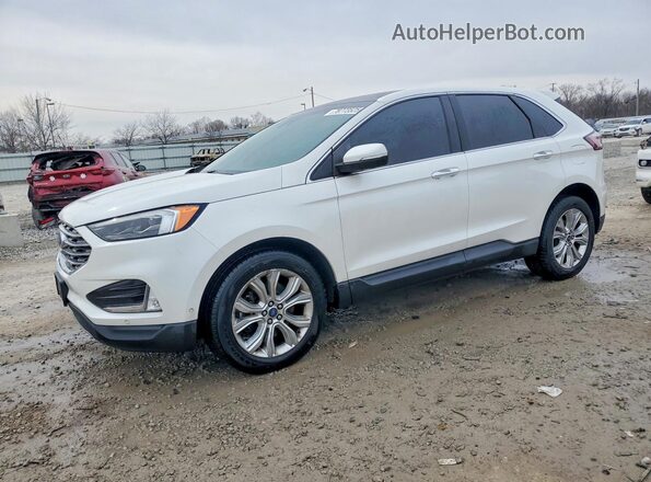 2FMPK4K98LBA41177 2020 FORD EDGE Белый Передняя левая четверть