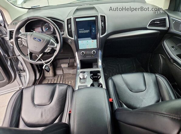 2FMPK4K98NBA33731 2022 FORD EDGE Silver Widok deski rozdzielczej