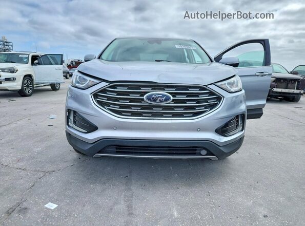 2FMPK4K98NBA33731 2022 FORD EDGE Silver Widok z przodu