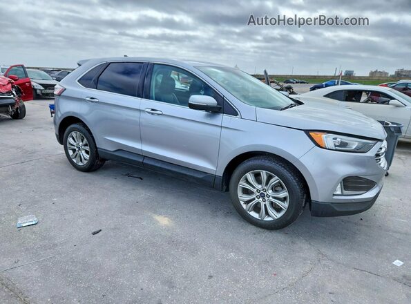 2FMPK4K98NBA33731 2022 FORD EDGE Silver Przód prawy