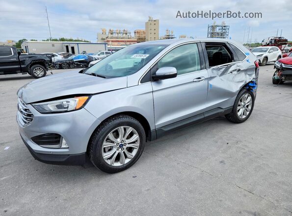 2FMPK4K98NBA33731 2022 FORD EDGE Silver Przód lewy