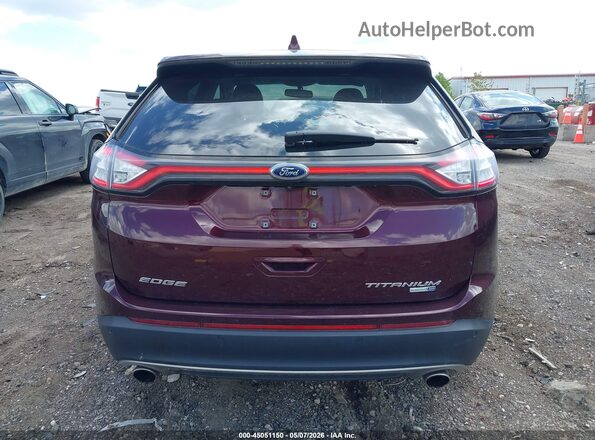 2FMPK4K99JBC46777 2018 FORD EDGE Burgundy 