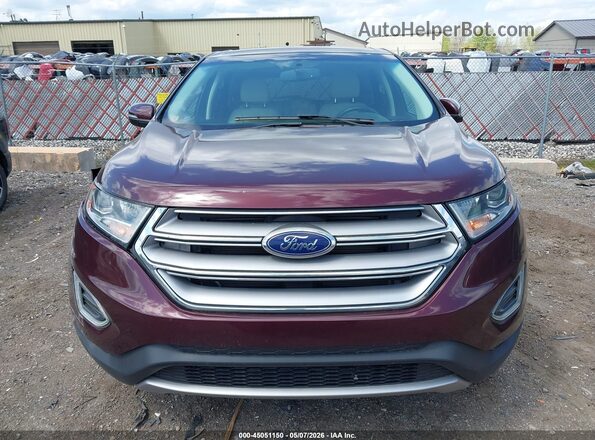 2FMPK4K99JBC46777 2018 FORD EDGE Burgundy Սարքավորումների վահանակի տեսք