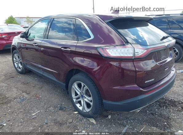 2FMPK4K99JBC46777 2018 FORD EDGE Burgundy Հետևի ձախ