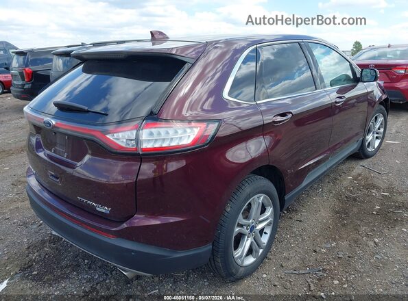 2FMPK4K99JBC46777 2018 FORD EDGE Burgundy Հետևի աջ