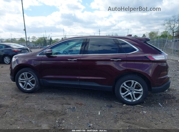 2FMPK4K99JBC46777 2018 FORD EDGE Burgundy Սալոնի 360 աստիճան տեսք