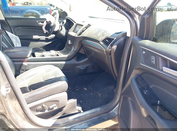 2FMPK4K99KBB56210 2019 FORD EDGE Серый Вид салона спереди