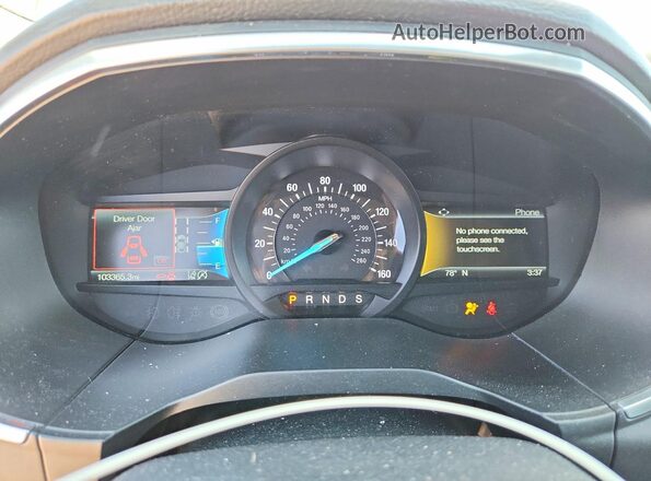 2FMPK4K99KBC16518 2019 FORD EDGE Серый Вид щитка приборов