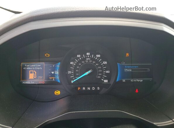2FMPK4K99PBA47463 2023 FORD EDGE Серебряный Вид щитка приборов