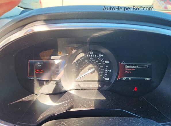 2FMPK4K9XHBB06019 2017 FORD EDGE Charcoal Вид щитка приладів