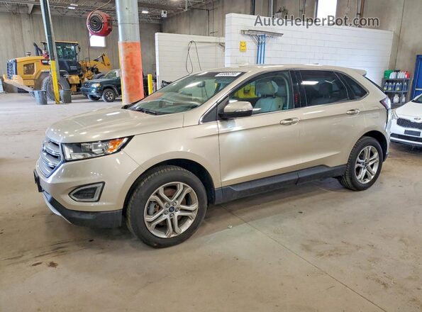 2FMPK4K9XHBC08727 2017 FORD EDGE Gold Front left