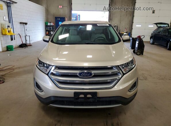 2FMPK4K9XHBC08727 2017 FORD EDGE Gold Front view