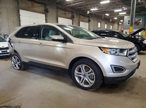 2FMPK4K9XHBC08727 2017 FORD EDGE Gold Front right