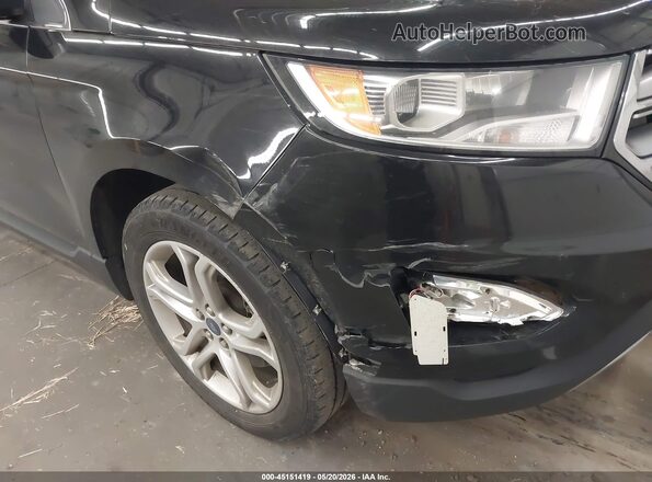 2FMPK4K9XJBB43285 2018 FORD EDGE Черный Вид спереди