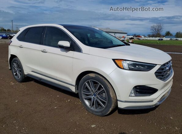 2FMPK4K9XKBB03967 2019 FORD EDGE Белый Передняя правая четверть