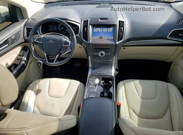 2FMPK4K9XKBB03967 2019 FORD EDGE Белый Вид панели приборов