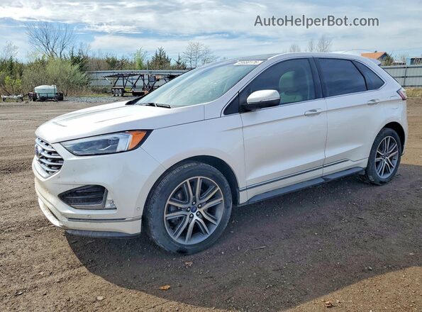 2FMPK4K9XKBB03967 2019 FORD EDGE Белый Передняя левая четверть