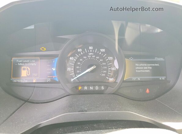 2FMPK4K9XKBB03967 2019 FORD EDGE Белый Вид щитка приборов