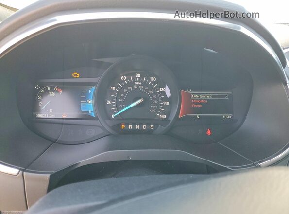 2FMPK4K9XLBB28059 2020 FORD EDGE White Սարքավորումների վահանակի տեսք