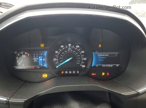 2FMPK4K9XMBA25631 2021 FORD EDGE White Instrument cluster view