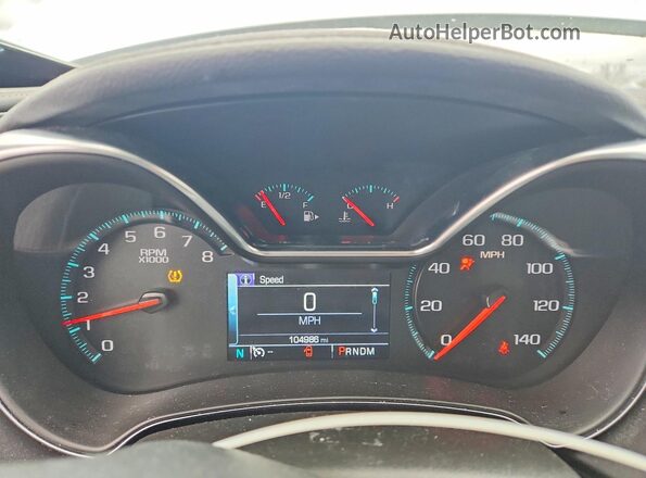 2G1105S30H9116754 2017 CHEVROLET IMPALA White Սարքավորումների վահանակի տեսք