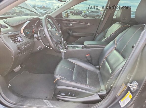 2G1105S32K9124779 2019 CHEVROLET IMPALA Charcoal Widok wnętrza z przodu