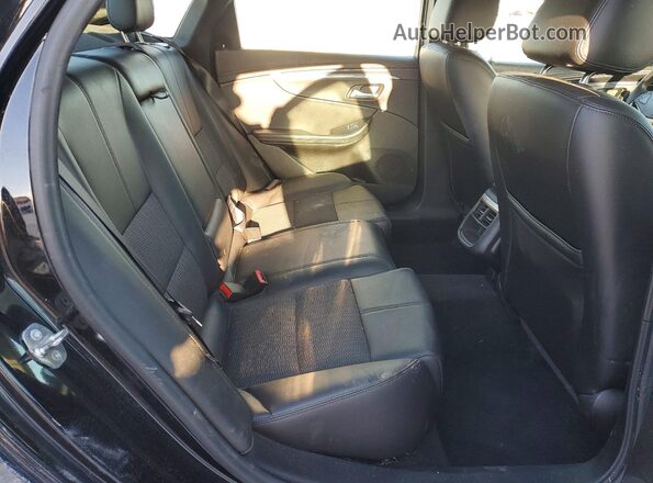 2G1105SA1G9190665 2016 CHEVROLET IMPALA Black Widok tylnych siedzeń