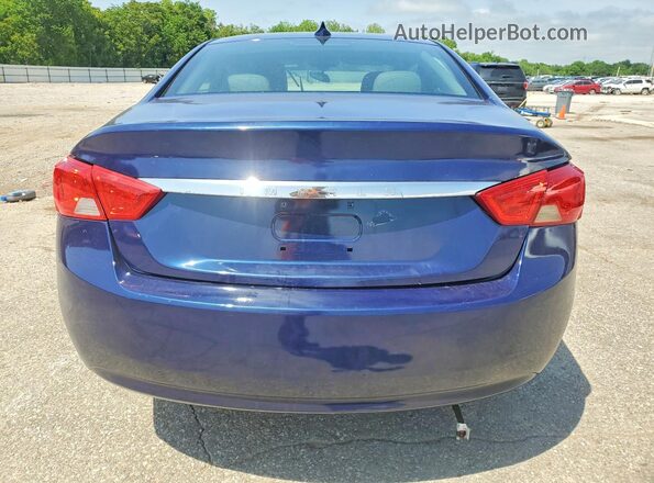 2G1105SA3G9168585 2016 CHEVROLET IMPALA Синий Вид сзади