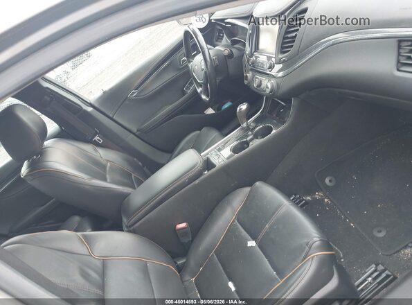2G1145S30H9176604 2017 CHEVROLET IMPALA Pewter Вид салона спереди
