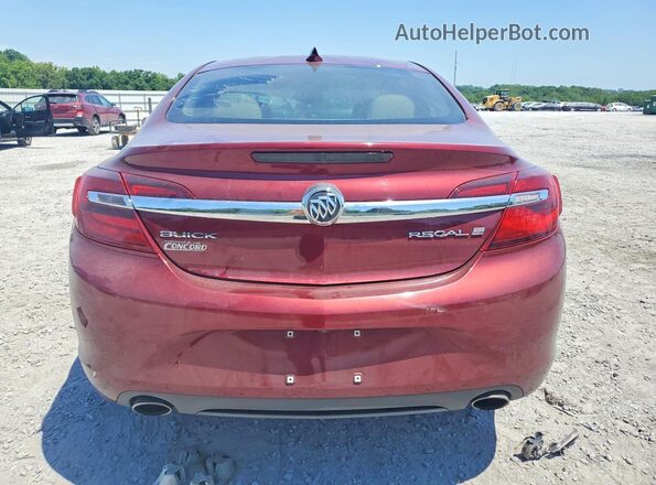 2G4GK5EX1G9204958 2016 BUICK REGAL Burgundy Հետևի տեսք