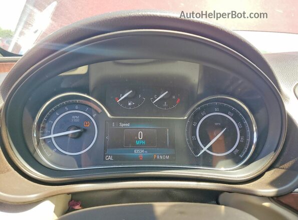 2G4GK5EX1G9204958 2016 BUICK REGAL Burgundy Սարքավորումների վահանակի տեսք